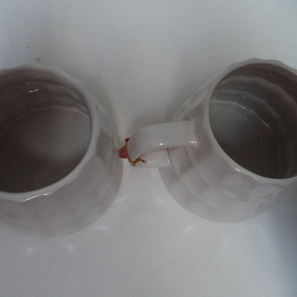 Godiva Christmas Tree mug cup Set 2 Stoneware by Modern Gourmet 20 oz NEW NWT - Picture 7 of 15